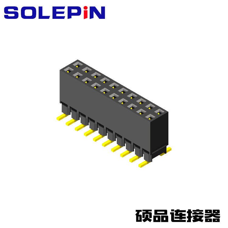 Female Header 2.0mm 2 Row Elevated SMT Type