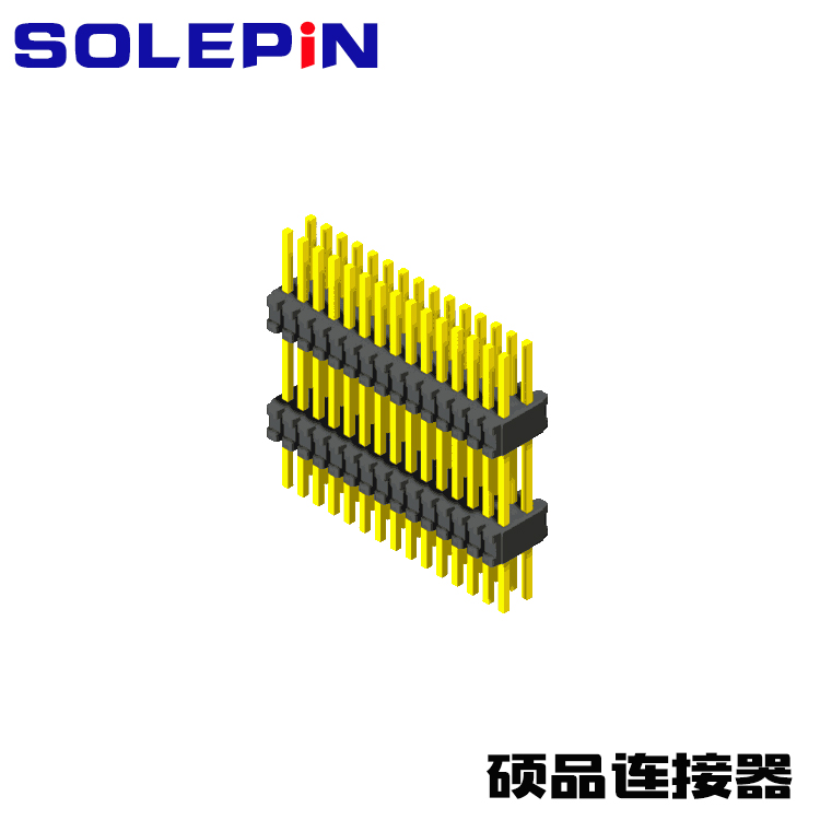 Pin Header 0.8mm H=1.38mm Stack Straight Type