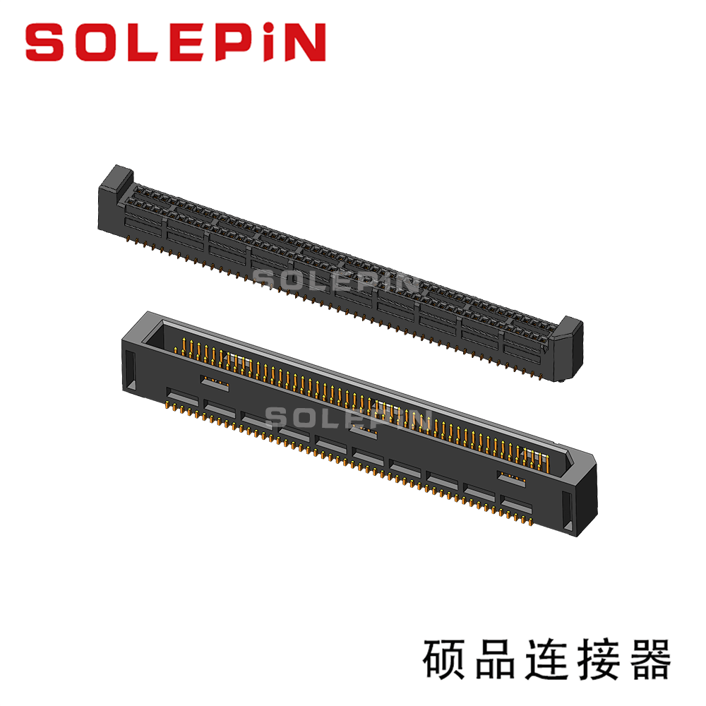 0.80mm Pitch 军工级板对板连接器 合高5mm PIN 10-120