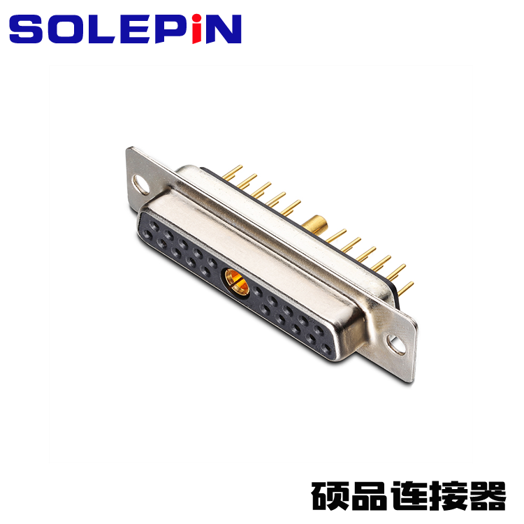 21W1 Soldering High-current Female D-SUB Connector