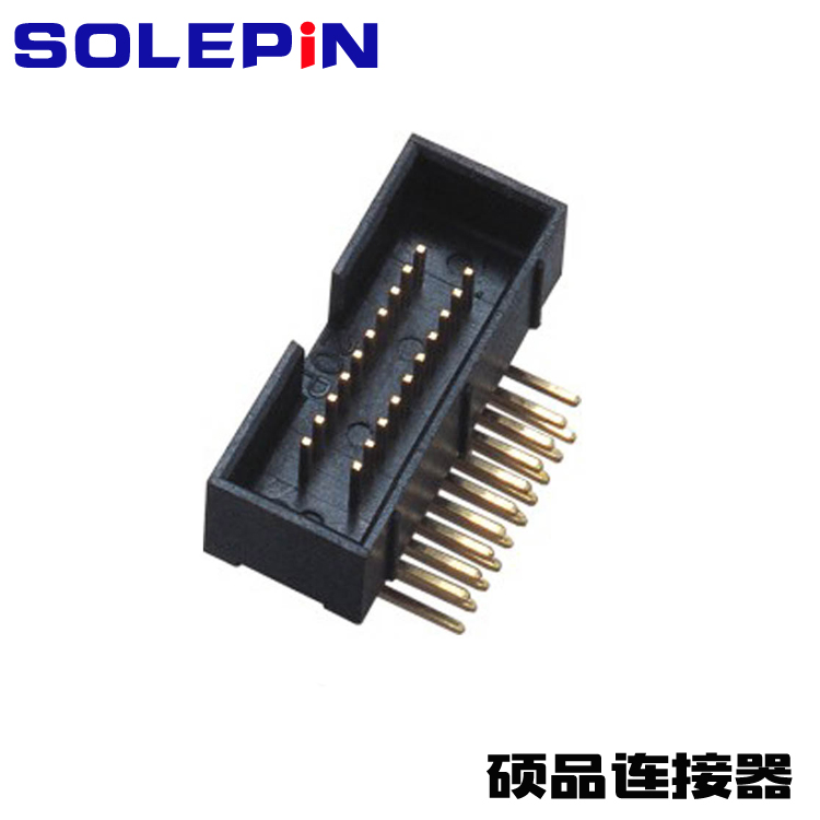 1.27X2.54mm box Header H=15.3 Right Angle t Type