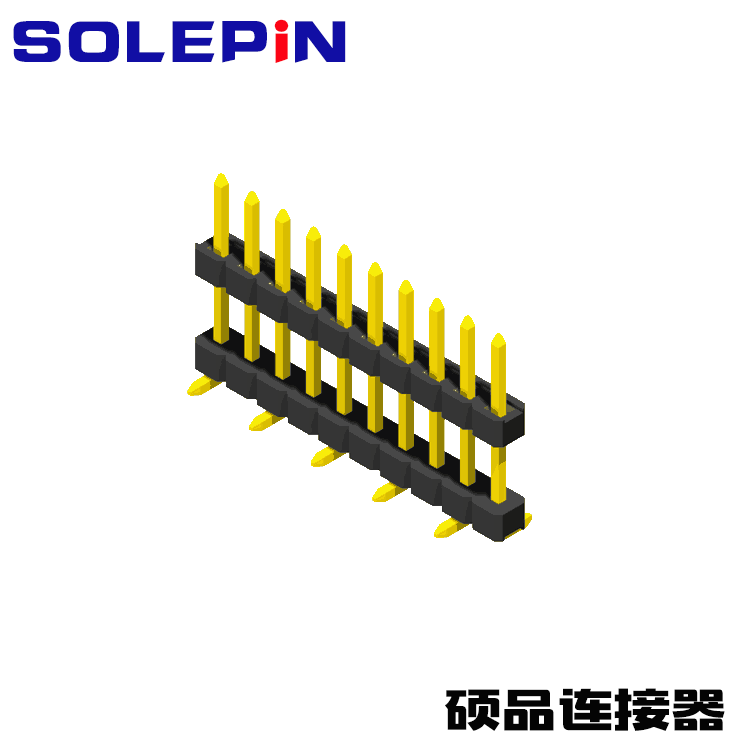 Pin Header 1.27mm SQ PIN 0.46mm 1 Row H=1.7/2.0/2.5mm Stack