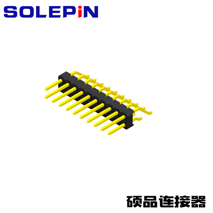 Pin Header 1.27mm SQ PIN0.46mm 2 Row H=2.54mm SMT R/A Type