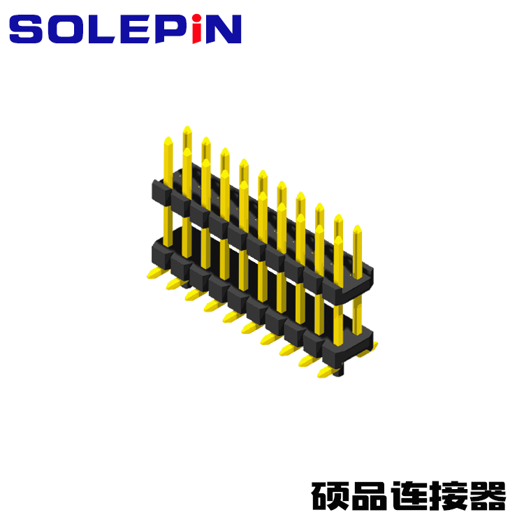 Pin Header 1.27mm SQ PIN0.46mm 2 Row H=1.7/2.5mm Stack SMT T