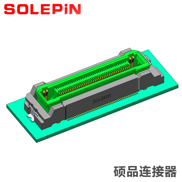 0.5mm 浮动板对板连接器 母头 合高10mm 电源加信号 替代HRS FX23